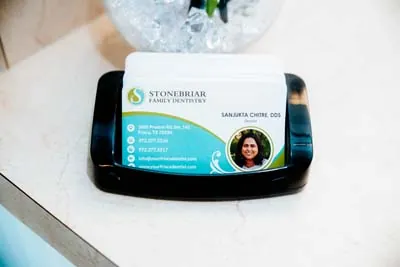 Stonebriar Family Dentistry business cards